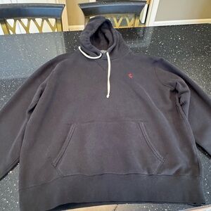 Ralph Lauren Black Hoodie with Red logo